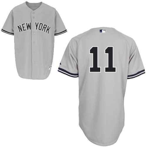 Brett Gardner #11 mlb Jersey-New York Yankees Women's Authentic Road Gray Baseball Jersey - Click Image to Close